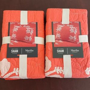 Martha Stewart Decorative Sham - Hibiscus Pattern